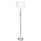 Lalia Home Brushed Nickel Crystal Drop Table and Floor Lamp Set